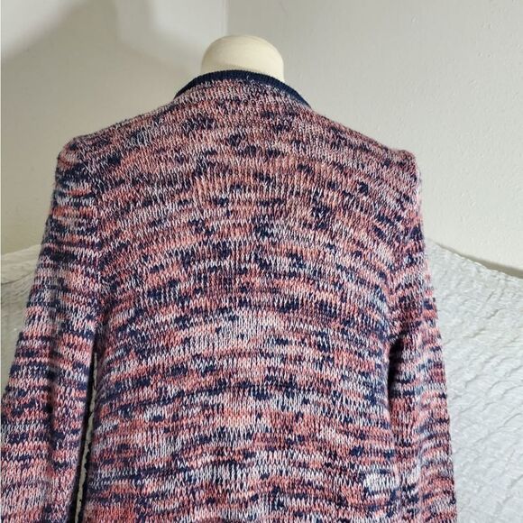Vanity Open Knit Fringed Sweater Cardigan Size Medium - Picture 9 of 12